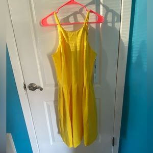 New with tags yellow Calvin Klein dress.